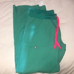 FIGS kade scrub pants surgical green